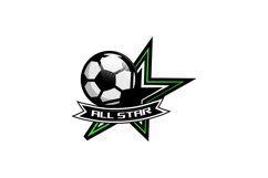 Football all star sports logo template concept design Product Image 1