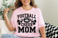 Football And Cheer Mom PNG,Cheer Mom Shirt,Football Coquette Product Image 3