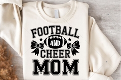 Football And Cheer Mom PNG,Cheer Mom Shirt,Football Coquette Product Image 5