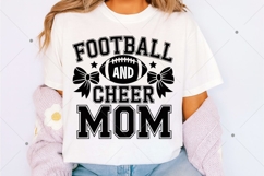 Football And Cheer Mom PNG,Cheer Mom Shirt,Football Coquette Product Image 2
