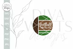 Football & Fall Y'all SVG Door Hanger SVG Football Sign SVG Product Image 2