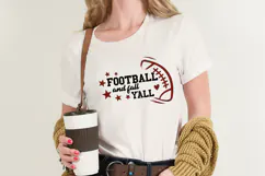 Football and Fall Y'all SVG Quote Product Image 2