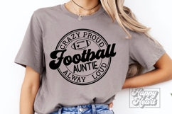 Crazy Proud Always Loud Football Auntie SVG PNG - Football Product Image 3