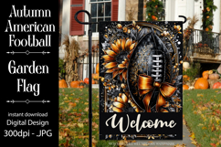 Football Garden Flag, Autumn Season Football Garden Flag,d13 Product Image 1