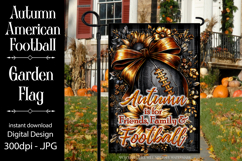 Football Garden Flag, Autumn Season Football Garden Flag, d1 Product Image 1