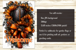 Football Garden Flag, Autumn Season Football Garden Flag, d3 Product Image 2