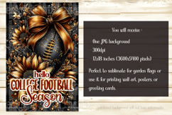 Football Garden Flag, Autumn Season Football Garden Flag,d5 Product Image 2