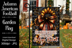Football Garden Flag, Autumn Season Football Garden Flag,d7 Product Image 1