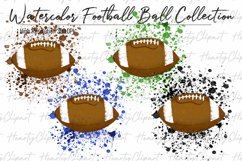 watercolor football ball clipart Product Image 2