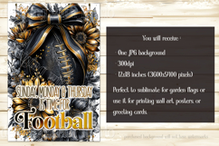 Football Garden Flag, Black Gold Football Garden Flag, d3 Product Image 2