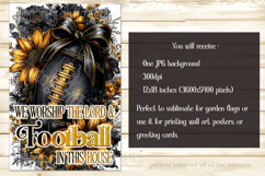 Football Garden Flag, Black Gold Football Garden Flag, d4 Product Image 2