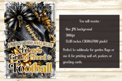 Football Garden Flag, Black Gold Football Garden Flag, d5 Product Image 2