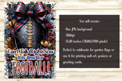 Football Garden Flag, Blue Red Football Garden Flag, d5 Product Image 2