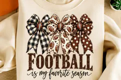 Football Bow Game Day PNG Product Image 2