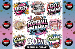 Game Day Football Coquette Png Product Image 1