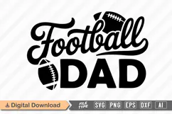 Football Dad SVG | American Football SVG Product Image 1
