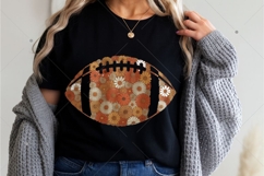 Floral Football Png, Retro Football Png, Football Png Product Image 2