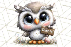 Fall Football Woodland Animals PNG Clipart Product Image 5