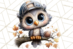 Fall Football Woodland Animals PNG Clipart Product Image 2