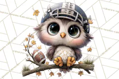 Fall Football Woodland Animals PNG Clipart Product Image 3