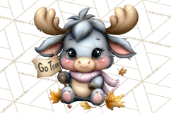 Fall Football Woodland Animals PNG Clipart Product Image 4