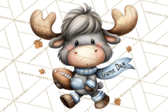 Fall Football Woodland Animals PNG Clipart Product Image 2