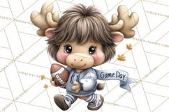 Fall Football Woodland Animals PNG Clipart Product Image 3