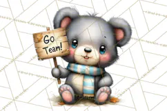 Fall Football Woodland Animals PNG Clipart Product Image 4