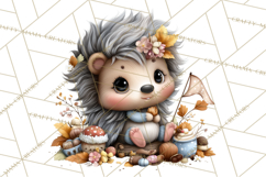 Fall Football Woodland Animals PNG Clipart Product Image 2
