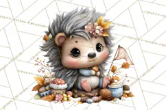 Fall Football Woodland Animals PNG Clipart Product Image 2