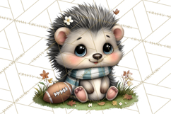Fall Football Woodland Animals PNG Clipart Product Image 3