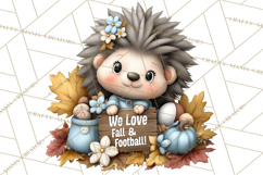 Fall Football Woodland Animals PNG Clipart Product Image 4