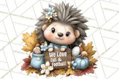 Fall Football Woodland Animals PNG Clipart Product Image 4