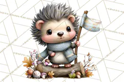 Fall Football Woodland Animals PNG Clipart Product Image 5