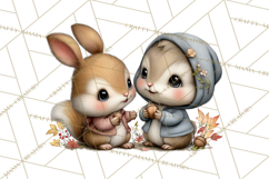 Fall Football Woodland Animals PNG Clipart Product Image 3