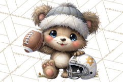 Fall Football Woodland Animals PNG Clipart Product Image 3