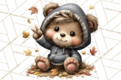 Fall Football Woodland Animals PNG Clipart Product Image 4