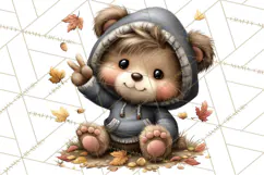Fall Football Woodland Animals PNG Clipart Product Image 4