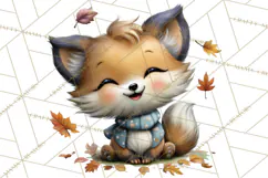 Fall Football Woodland Animals PNG Clipart Product Image 5