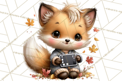 Fall Football Woodland Animals PNG Clipart Product Image 4