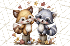 Fall Football Woodland Animals PNG Clipart Product Image 5