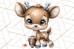 Fall Football Woodland Animals PNG Clipart Product Image 2