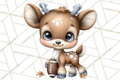 Fall Football Woodland Animals PNG Clipart Product Image 2