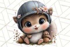 Fall Football Woodland Animals PNG Clipart Product Image 4
