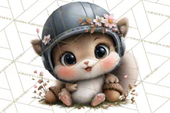 Fall Football Woodland Animals PNG Clipart Product Image 4