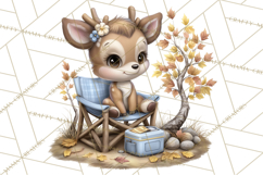 Fall Football Woodland Animals PNG Clipart Product Image 4