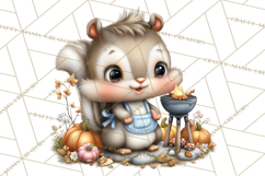 Fall Football Woodland Animals PNG Clipart Product Image 4