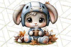 Fall Football Woodland Animals PNG Clipart Product Image 2