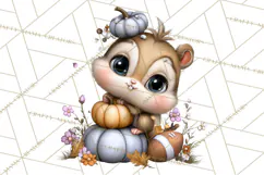 Fall Football Woodland Animals PNG Clipart Product Image 3