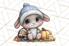 Fall Football Woodland Animals PNG Clipart Product Image 5